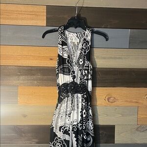 ECI Monochrome Paisley Dress